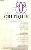 "Critique, n°761 (octobre 2010) : ""Le sacré revisité"" / Un autre concept de Dieu (Olivier Boulnois) / Taubes et le huitième jour (Marc Lebiez) / A ...