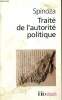 "Traité de l'autorité politique (Collection ""Folio Essais"", n°240)". Spinoza