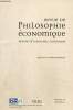 Revue de philosophie économique / Review of economic philosophy, volume 16, n°1 : Justice et environnement : Justice environnementale et approche par ...