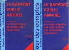 Le rapport public annuel, tomes I et II (2 volumes) : Les observations des juridictions financières / Les suites données aux observations des ...