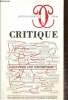 "Critique, n°759-760 (août-septembre 2010) - A quoi pense l'art contemporain ? - Généalogies queer (Elisabeth Lebovici) / L'art et la Critical Theory ...