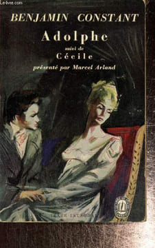 Adolphe, suivi de Cécile (Le Livre de Poche, n°360). Constant Benjamin