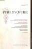 Philosophie, n°72 (1er décembre 2001) : Corresponda&nce autour de la théorie de l'objet (Meinong-Husserl-Ressell) / La justification de la déduction ...