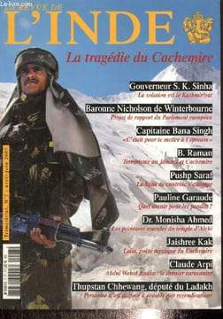 La Revue de l'Inde, n°7 (avril-juin 2007) - La tragédie du Cachemire - La tragédie de l'Etat du Jammu et Cachemire (Claude Arpi) / Dénucléariser le ...