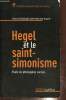 "Hegel et le saint-simonisme - Etude de philosophie sociale (Collection ""Philosophica"")". Hans-Christoph Schmidt am Busch