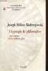 "Une peuple de philosophes - Aux origines de la condition juive (Collection ""Les quarante piliers"")". Modrzejewski Joseph Mélèze