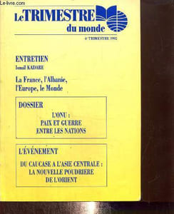 Le Trimestre du monde, n°20 (4e trimestre 1992) : Le Conseil de Sécurité, un directoire mondial ? (Maurice Torrelli) / Les opérations de maintien de la paix (Bruno Foucher) / La sécurité internationale et l'évolution de la sécurité collective /...
