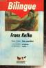 "Das Urteil und andere Erzählungen / Le verdict et autres récits (Livre de Poche, n°8731, Collection ""Les Langues Modernes"")". Kafka Franz