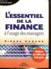 L'essentiel de la finance à l'usage des managers. Cabane Pierre