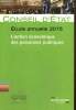 "Etude annuelle 2015 : L'action économique des personnes publiques (Collection ""Etudes et documents"", n°66)". Conseil d'Etat