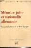 "Mémoire juive et nationalité allemande - Les juifs berlinois à la Belle Epoque (Collection ""Perspectives Germaniques"")". Ehrenfreund Jacques