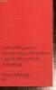 Tractatus logico-philosophicus / Logisch-philosophische - Abhandlung. Wittgenstein Ludwig