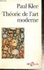 "Théorie de l'art moderne (Collection ""Folio Essais"", n°322)". Klee Paul