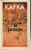"Le procès (Collection ""GF"", n°400)". Kafka