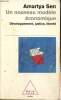 Un nouveau modèle économique - Développement, justice, liberté. Sen Amartya