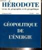 Hérodote, n°155 (4e trimestre 2014) - Géopolitique de l'énergie - Israël-Palestine, une géopolitique de l'électricité (David Amsellem) / La ...