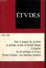 Etudes, tome 361, vol. 4 (octobre 1984) : Dans le maquis des racismes (Abel Jeannière) / L'oecuménisme dans le mariage (René Beaupère) / L'adoption, ...
