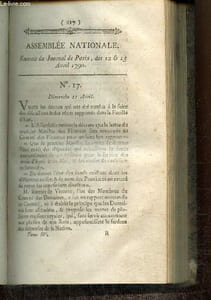 Extrait du Journal de Paris, des 12 & 13 Avril 1790 - N°17 - Affaire de la Garde Nationale et de la Municipalité de Montauban - Projet sur les biens ecclésiastiques - Lettres sur la réforme des Tribunaux de Judicature