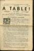 A Table !, 3ème année, n°23 (juin 1958) : La condition essentielle / Nos amis les fruits : les fraises, les cerises / Le confit d'amandes de L'Aliment ...