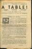 "A Table !, 3ème année, n°25 (août-septembre 1958) : Commes les scories... / Nos amis les fruits : les tomates, la figue, l'abricot / Offensive D.D.T. ...