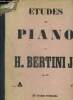 Etudes de Piano - 25 études primaires - Lettre A, 1er livre. Bertin H. Jeune