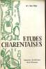 Etudes charentaises, n°1 (mai 1966) :. Collectif