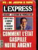 L'Express, n°2127 (9-15 avril 1992) : Mitterrand-Jospin, le divorce / Finances publiques, quand François de Closets épingle l'Etat / Chine, le retour ...