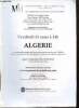 Catalogue de Marambat et Malafosse : Exceptionnelle réunion de livres et documents anciens sur l'Algérie, livres, cartes, albums de photographies, ...