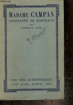 Madame Campan, assistante de Napoléon. Reval Gabrielle