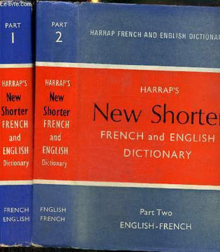 Harrap's New Shorter French and English Dictionary, part I and II (2 volumes) : French-English, English-French. Mansion J.E.