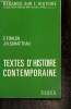 "Textes d'histoire contemporaine (Collection ""Regards sur l'histoire"")". Fohlen Claude, Suratteau Jean-René