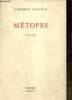 Métopes - Poèmes. Losfeld Georges