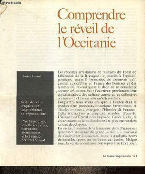 Comprendre le réveil de l'Occitanie. Laude André