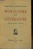 Moralisme et littérature. Rivière Jacques, Fernandez Ramon