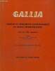 Gallia, fouilles et monuments arch&eacute;ologiques en France m&eacute;tropolitaine, tome XX, fascicule 3 - Tables des tomes I &agrave; XX, 1943 &agrave; 1962 (p&eacute;riode ...