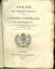 Analyse des proc&egrave;s-verbaux des conseils g&eacute;n&eacute;raux de d&eacute;partement - Session de 1822. Collectif