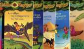 La Cabane Magique, tomes I à V (5 volumes) : La vallée des dinosaures / Le mystérieux chevalier / Le secret de la pyramide / Le trésor des pirates / ...