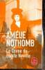 Le Crime du comte Neville (Livre de Poche, n°34356). Nothomb Amélie