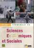 Sciences Economiques et Sociales - Terminale ES. Cohen Albert & Collectif