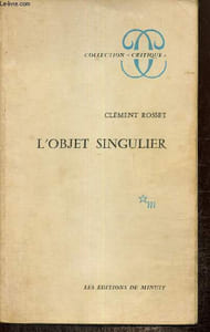"L'objet singulier (Collection ""Critique"")"