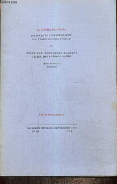 Le Lérot Rêveur, n°45 (septembre 1987) - Petits brulard, tome II - Le cinéma de Céline (Jacques d'Arribehaude) / Fêtes posthumes (Nelly Amri) / ...