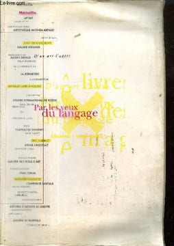 Marseille - D'un art l'autre - Par les yeux du langage (février-mars-avril-mai 1993). Collectif