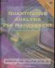 Quantitative analysis ofr management. Render Barry, Stair Ralph M.