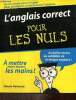 L'anglais correct pour les nuls. Raimond Claude