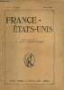 France-Etats-Unis, n&deg;1 (janvier 1919) : Le r&ocirc;le d&eacute;cisif de l'Am&eacute;rique dans la guerre mondiale (Emile Boutroux) / Les Etats-Unis dans le monde (A. de ...