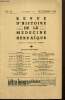 Revue d'Histoire de la médecine hébraïque, 21e année, n°82 (décembre 1966) : Les aspects médicaux de la circoncision d'après la loi hébraïque ...