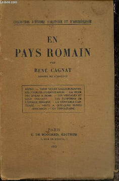 En pays romain. Cagnat René