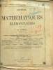 Journal de mathématiques élémentaires, 58e année, n°1 à 20, du 1er octobre 1933 au 15 juillet 1934. Vuibert H.