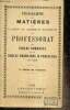 Programme des matières des examens du certificat d'aptitude au professorat des écoles normales et des écoles primaires supérieures en 1926 - 2e partie ...