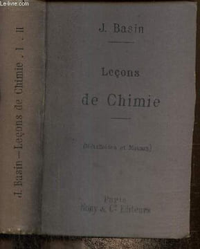 Leçons de Chimie (Métalloïdes et Métaux). Basin J.